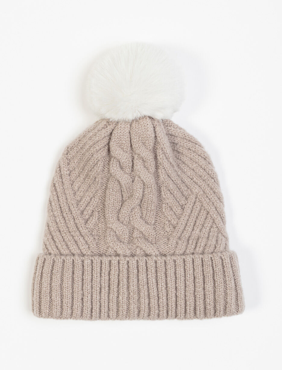 Knit Pompom Beanie
