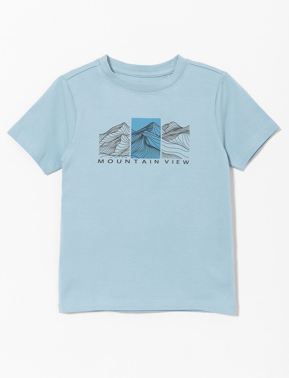 T-shirt imprimé à col rond - petit garçon