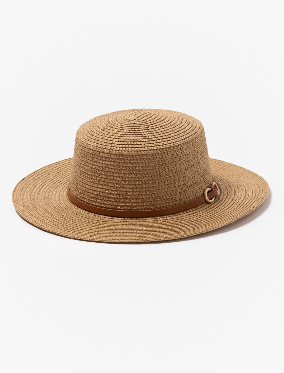 Chapeau en paille tressé