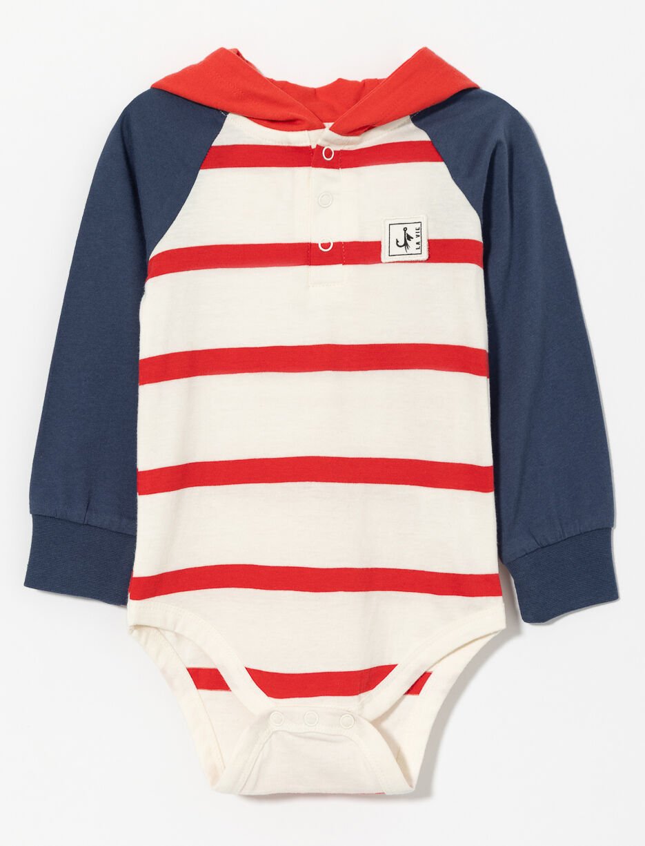 Cache-couche en coton bio à rayures