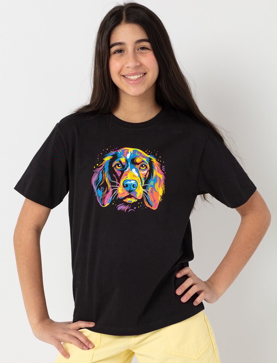 T-shirt imprim&eacute; &agrave; col rond