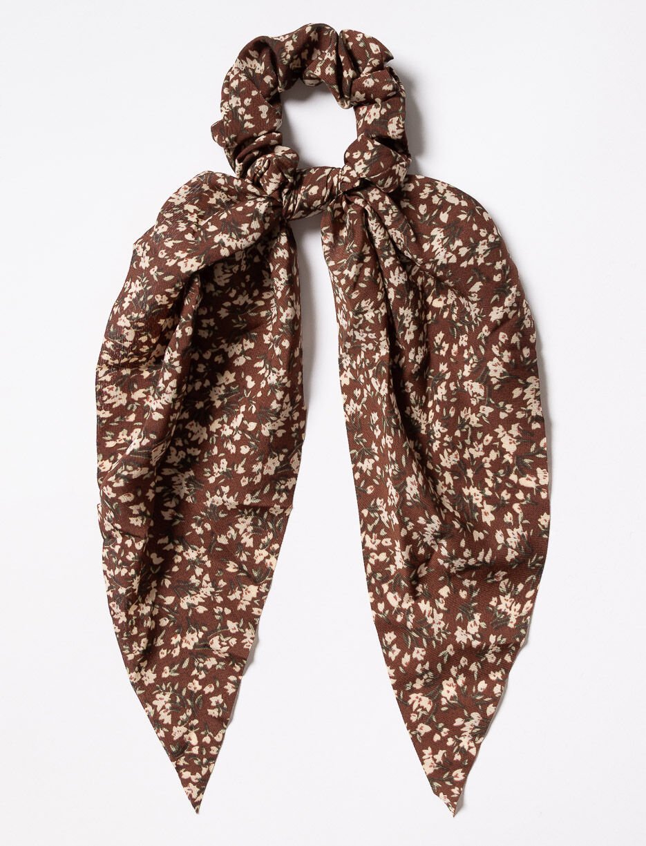 Chouchou foulard avec imprimé floral