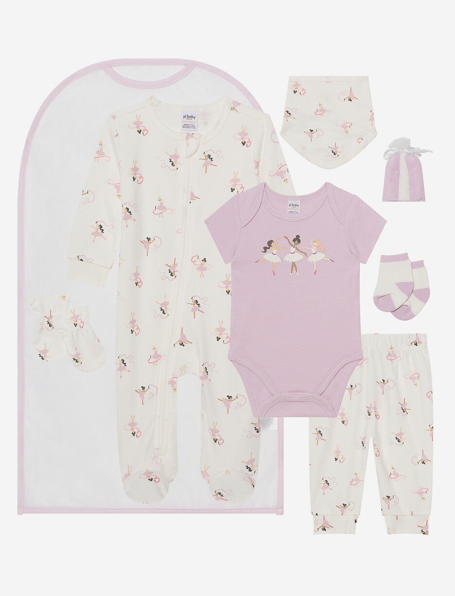 Ens. 3 pièces imprimé avec accessoires