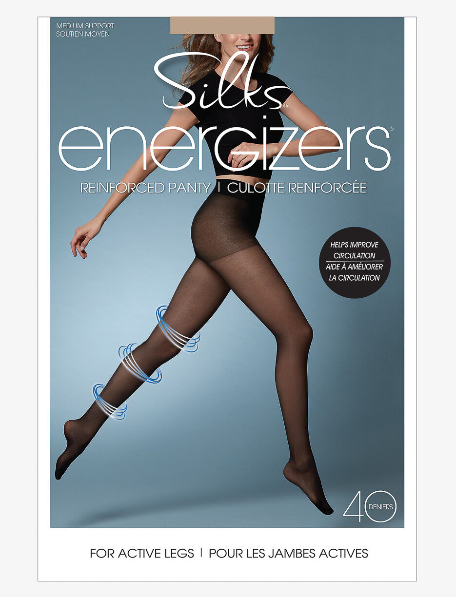 Collant transparent avec culotte renforcée