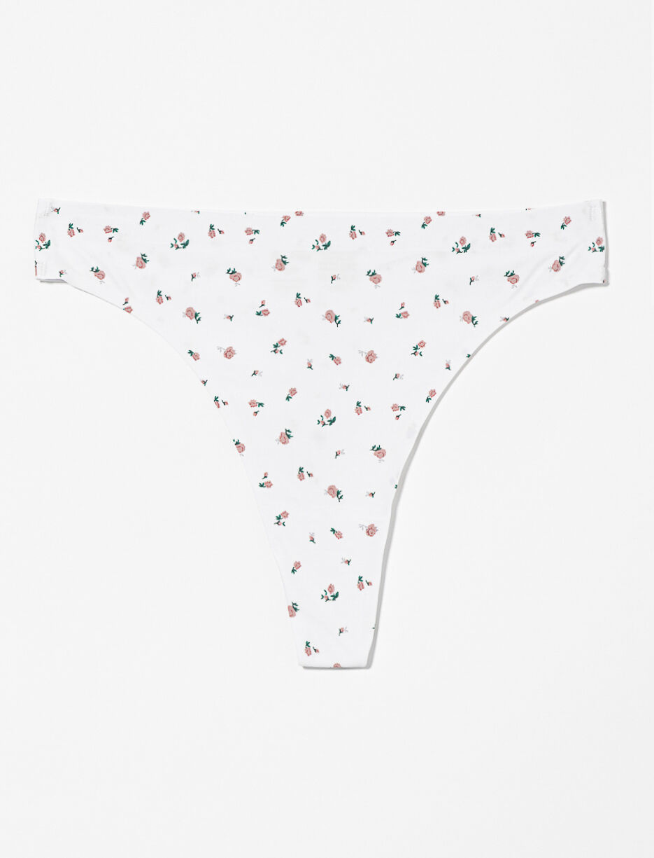 Floral Thong Panty