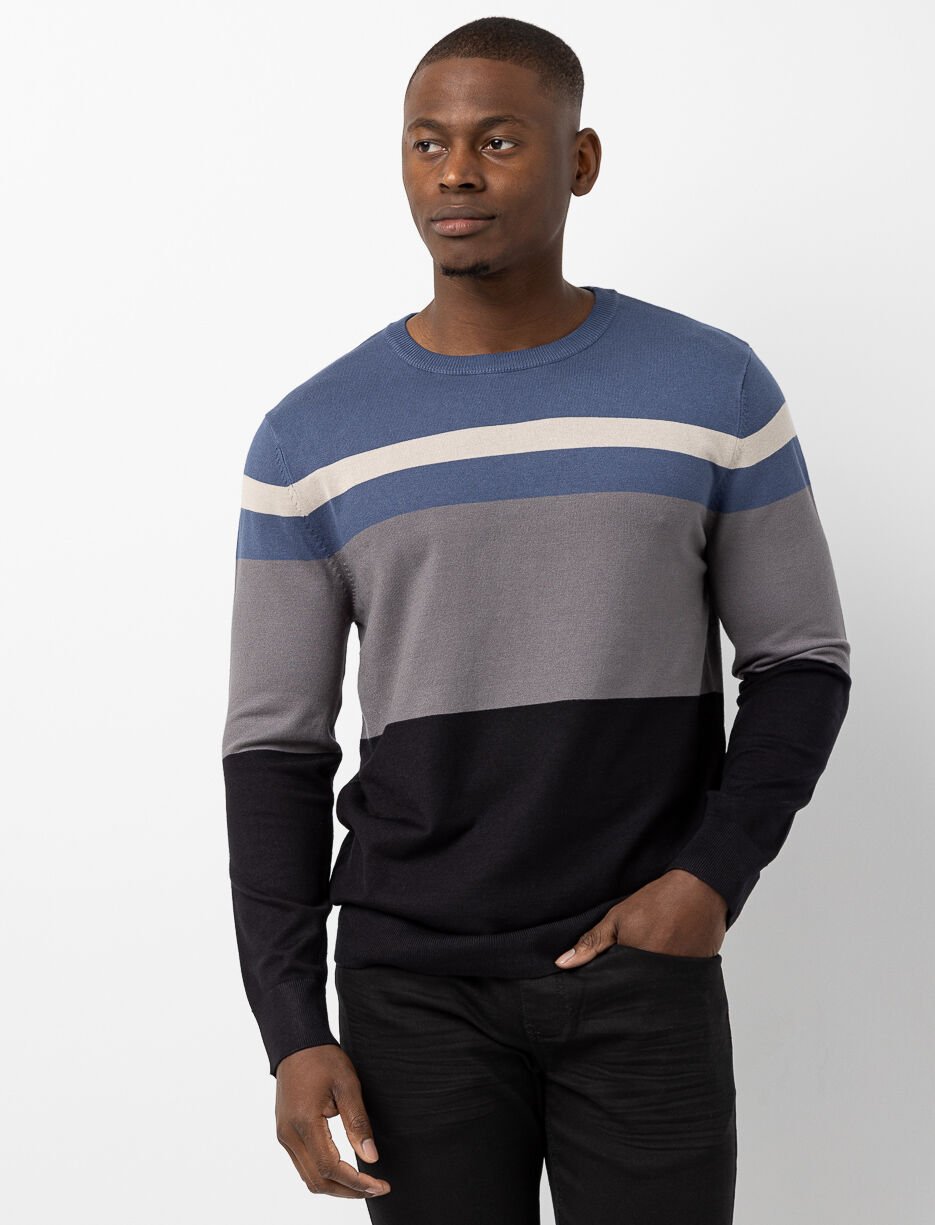 Chandail en tricot à rayures