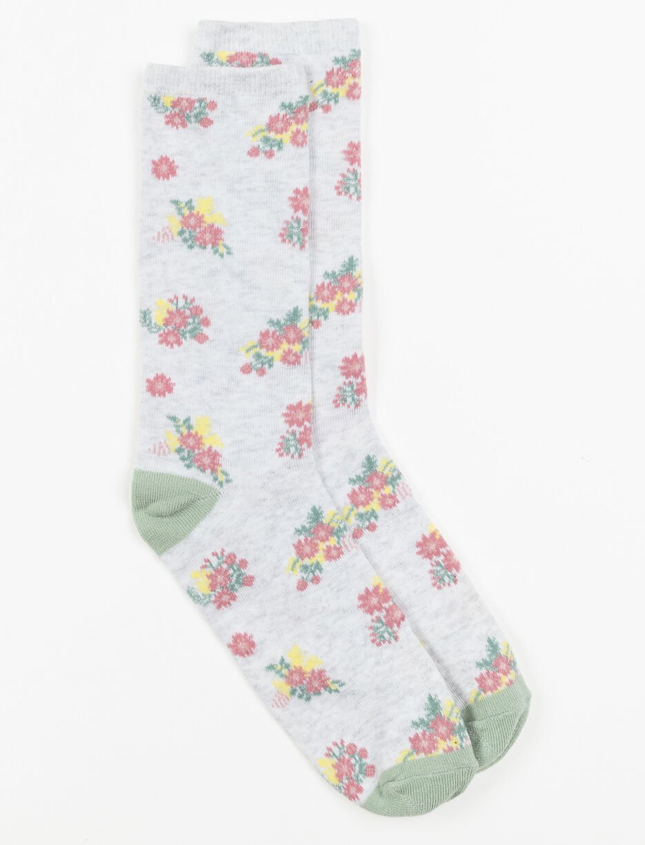 Chaussettes mi-mollet à motifs 