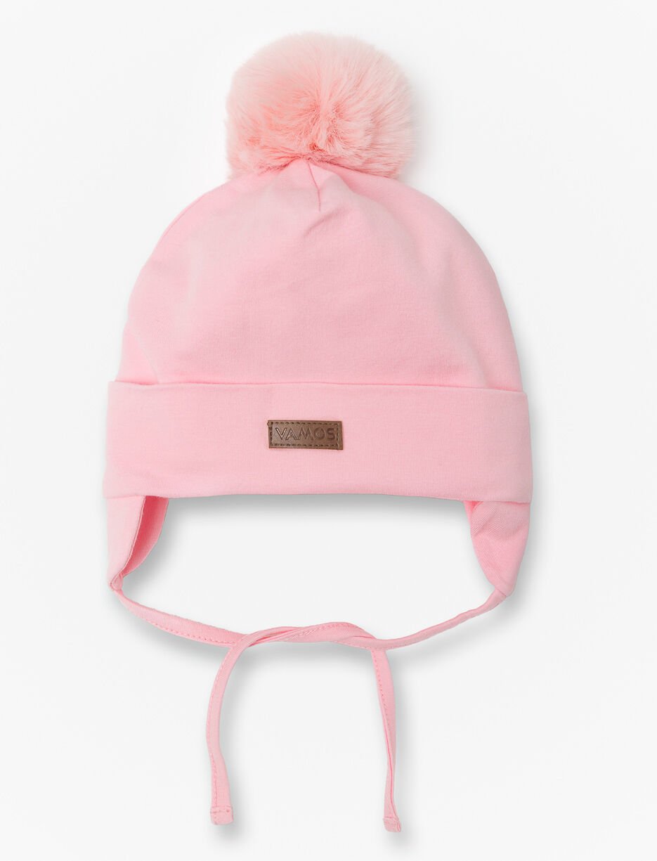 Tuque à pompon et oreilles - bébé