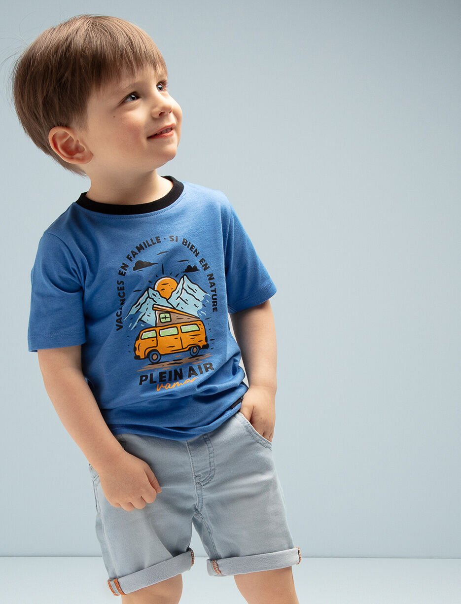 Short en denim super extensible