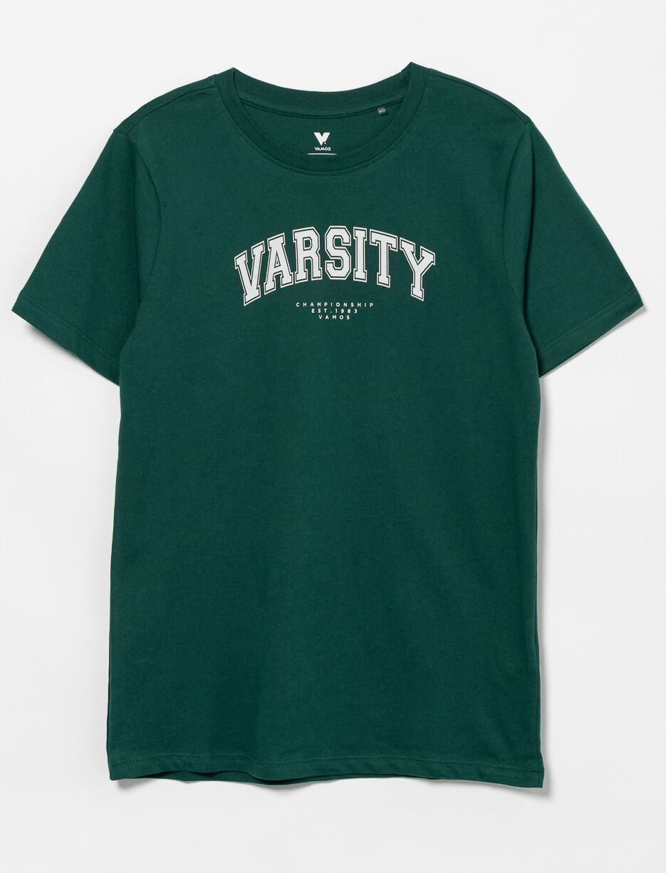 Printed Crew-neck T-shirt - Teen Boy