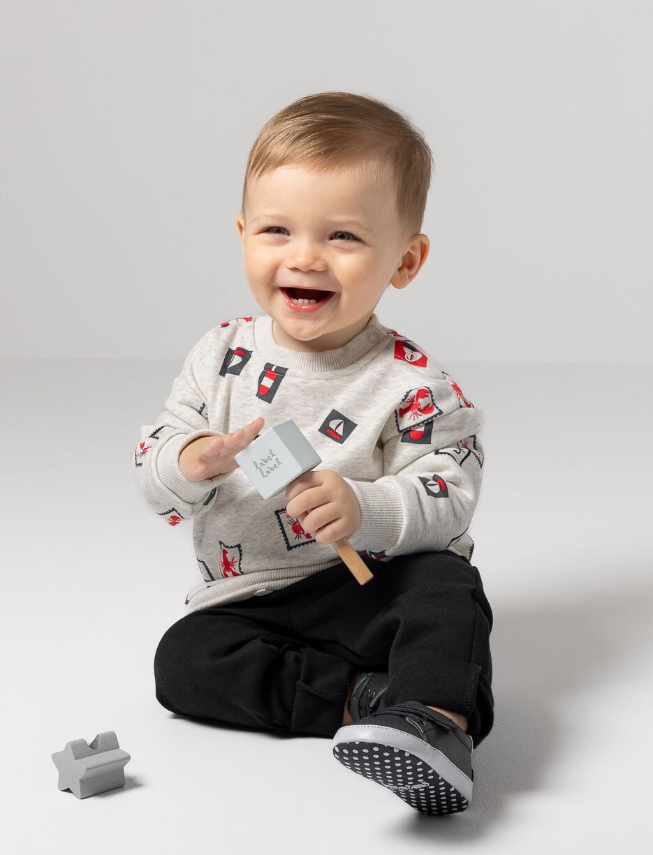 Printed Fleece Sweatshirt