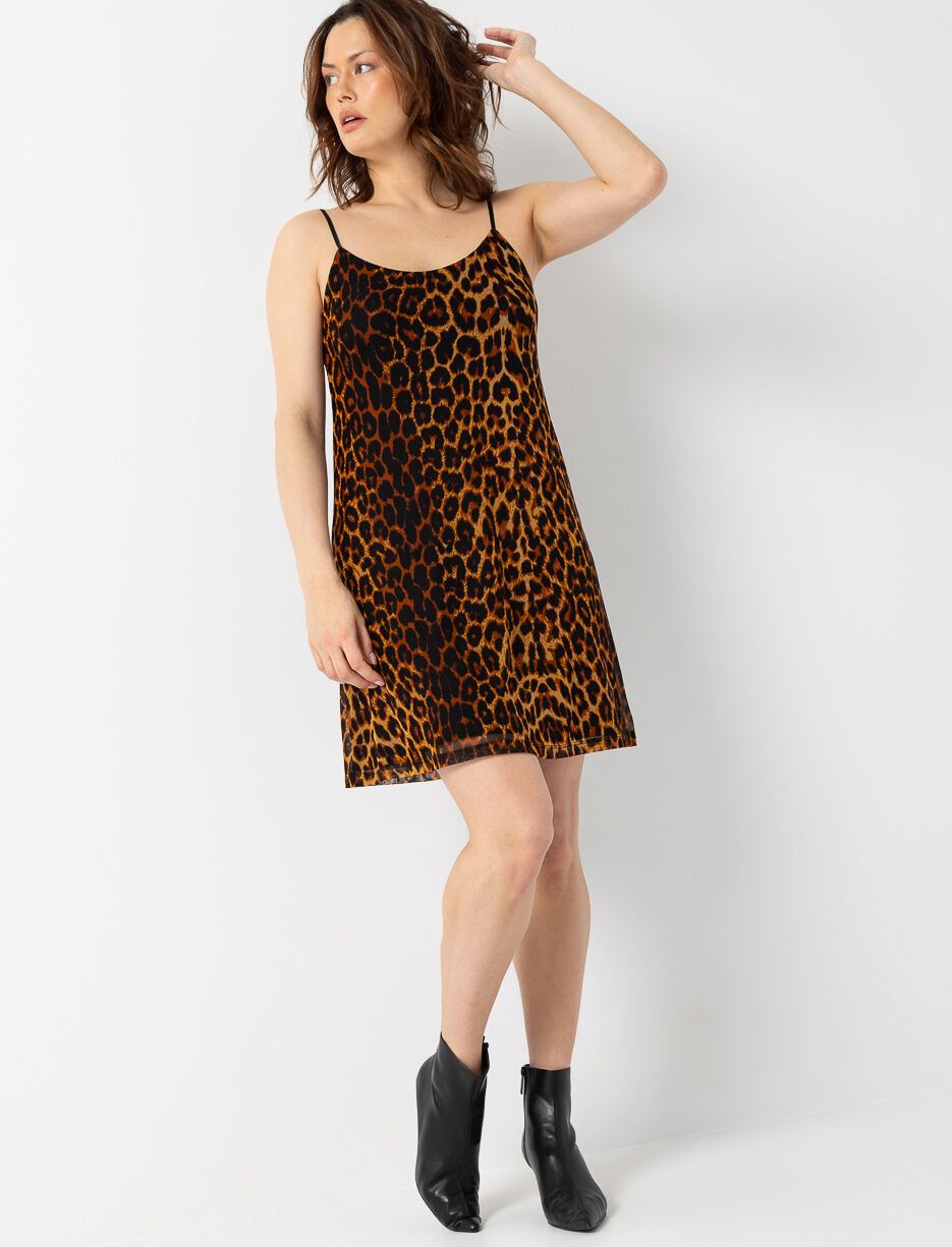 Robe à motif léopard