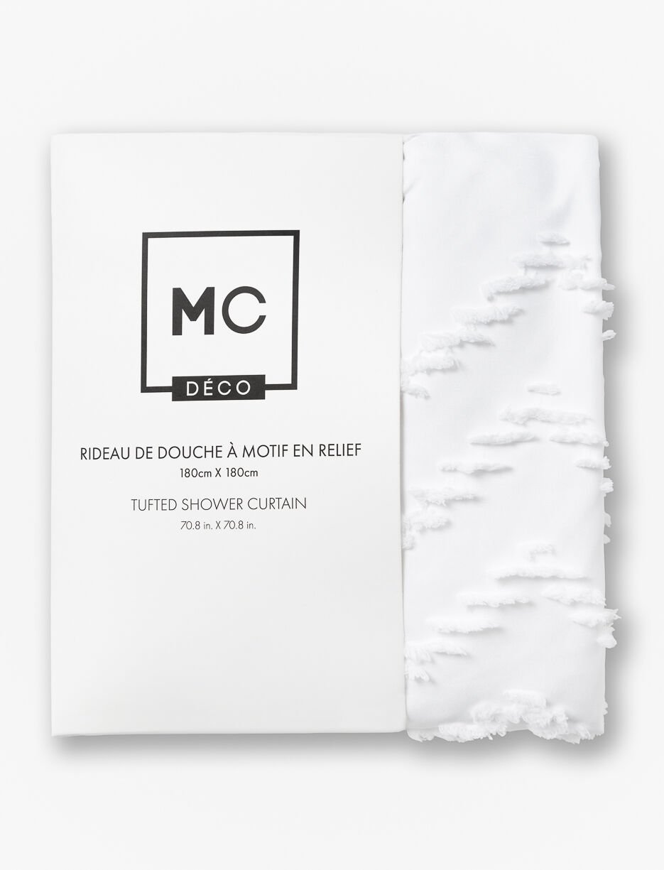 Rideau de douche à motif texturé