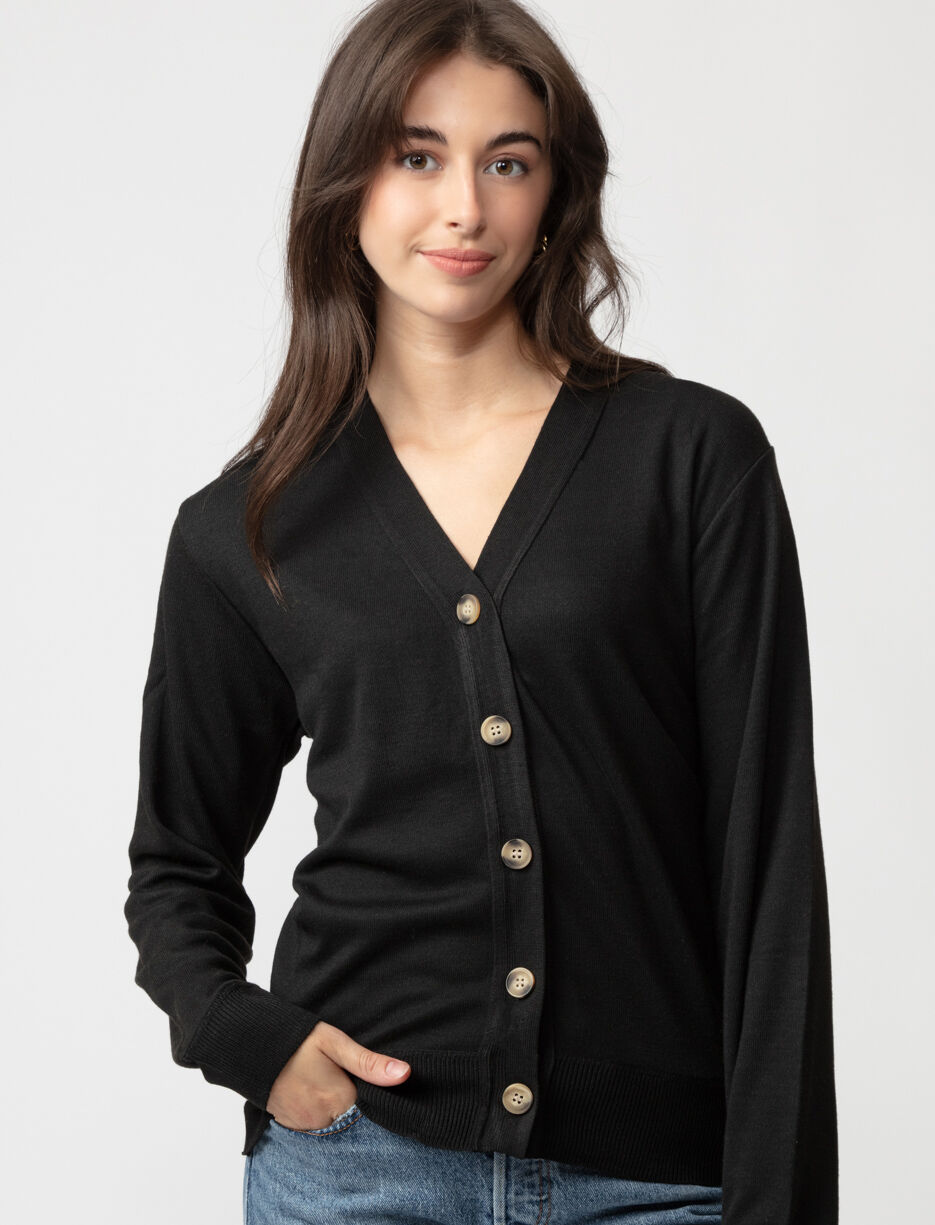 Cardigan en tricot boutonné