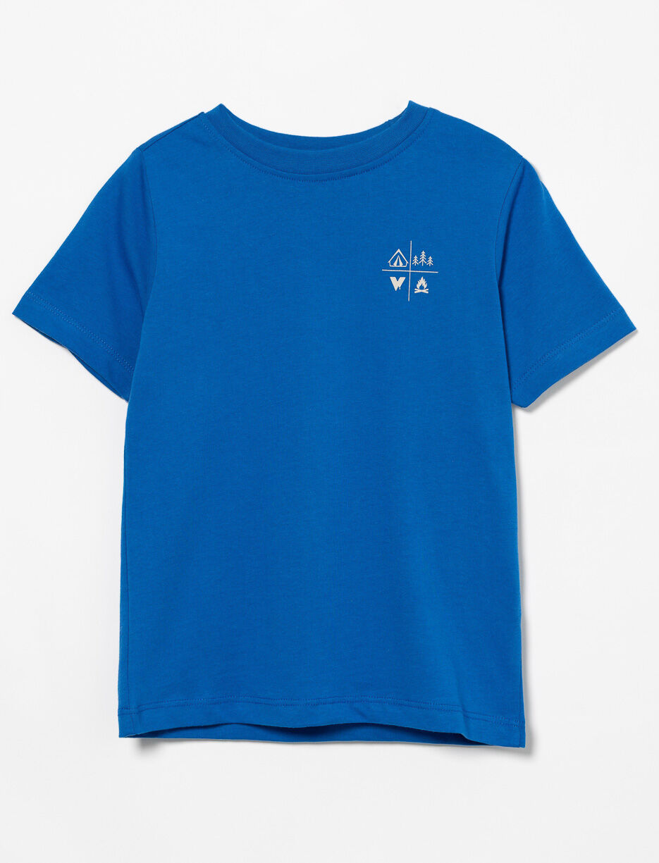 T-shirt imprimé au dos en coton bio - petit garçon