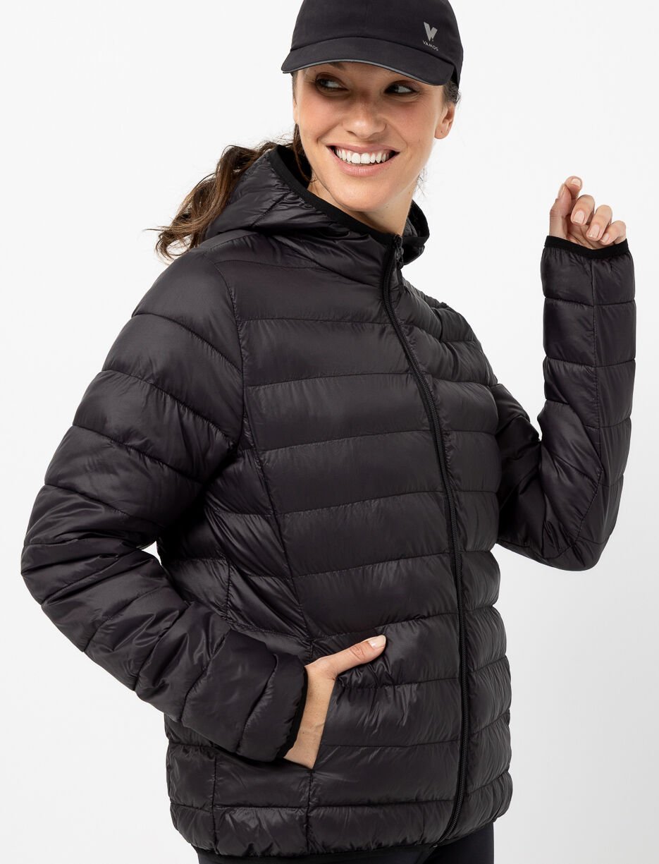 Hooded Quilted Mid-season Jacket Hooded Quilted Mid-season Jacket