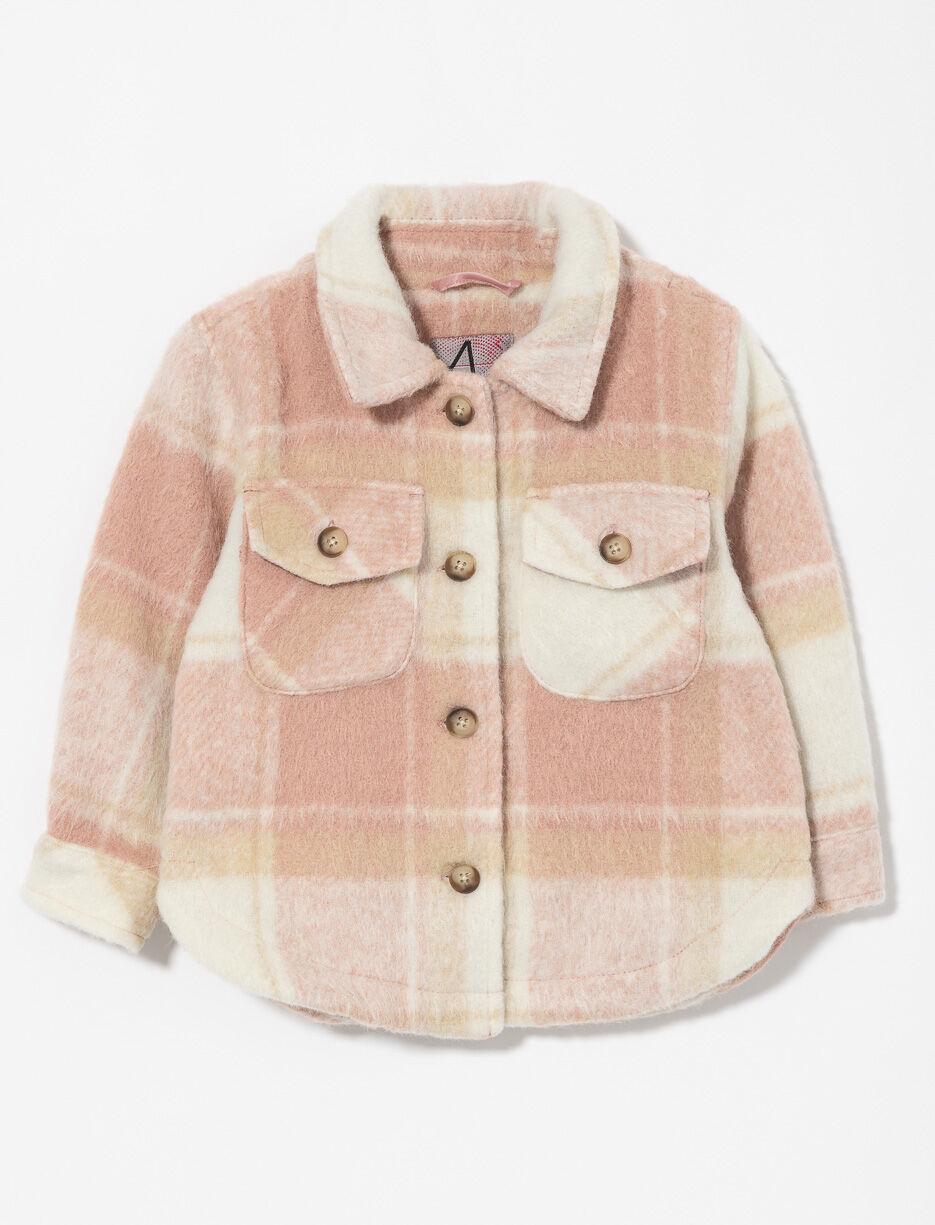 Veste-chemise à carreaux - petite fille