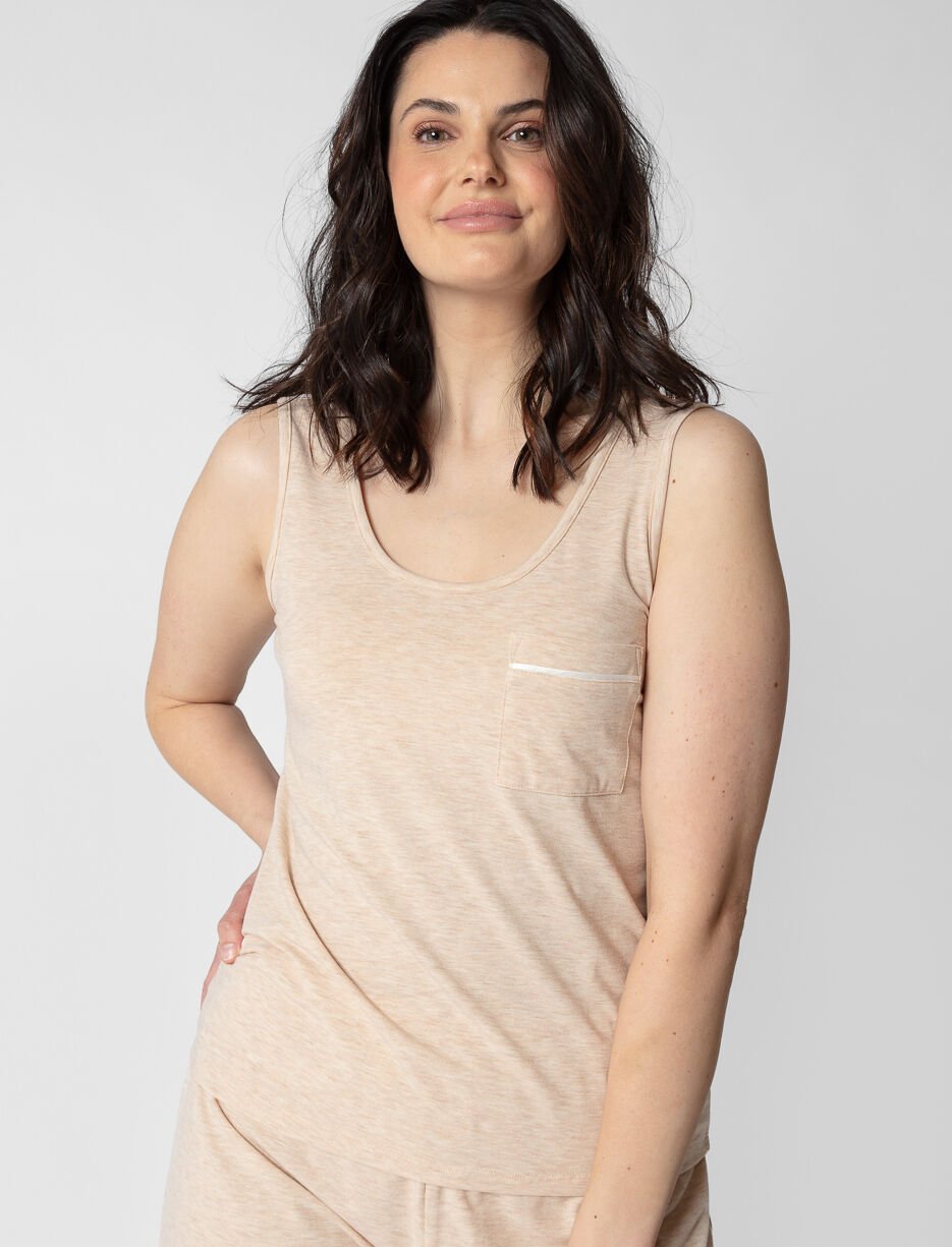 PJ Tank Top with Patch Pocket