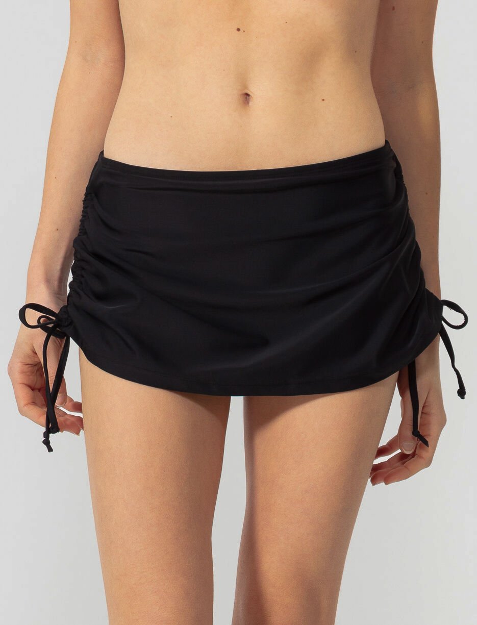 Bas de bikini jupe uni