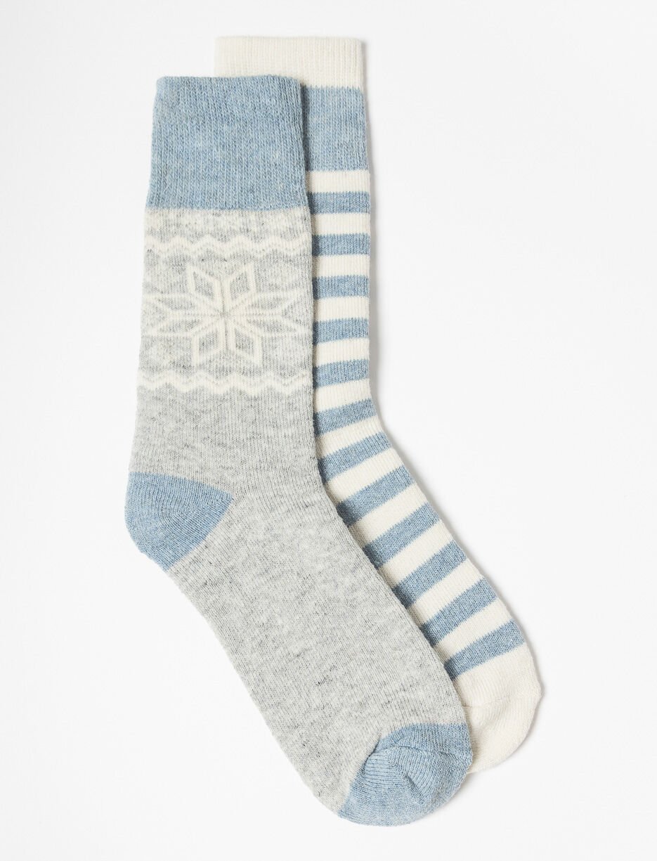 Printed Crew Socks - Pack of 2