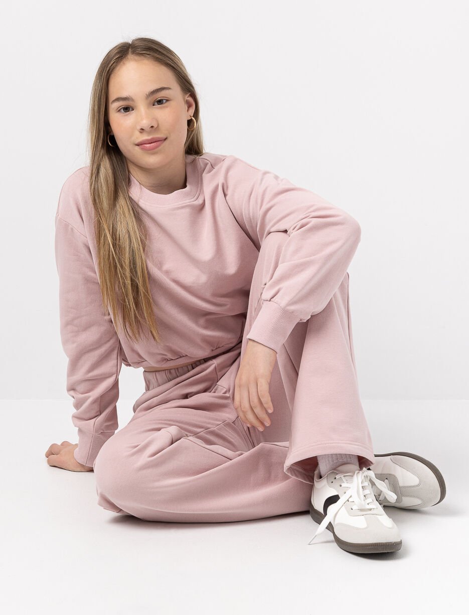 Chandail ouaté à ourlet resserré