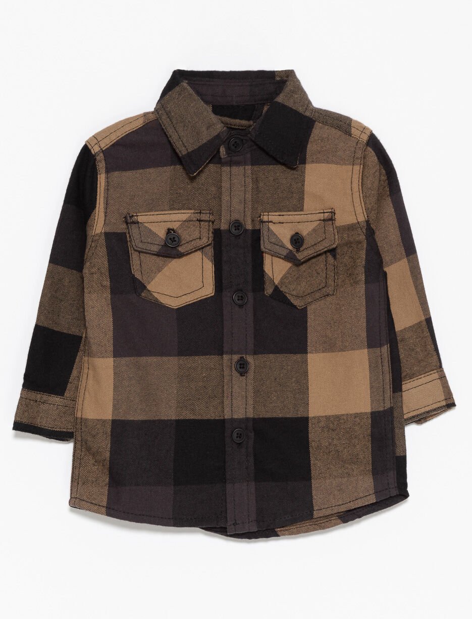 Plaid Long-sleeve Shirt