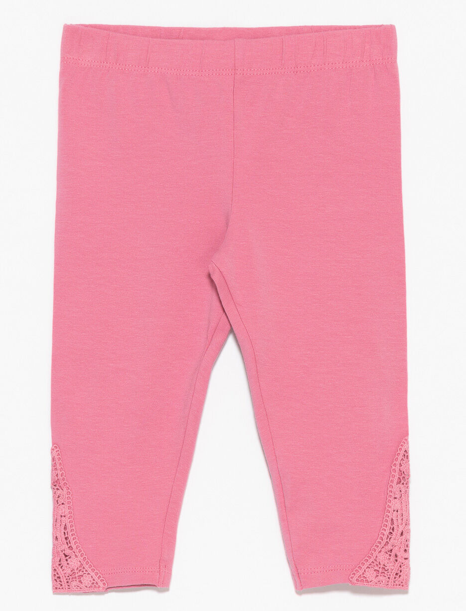 Organic Cotton Capri Leggings with Lace