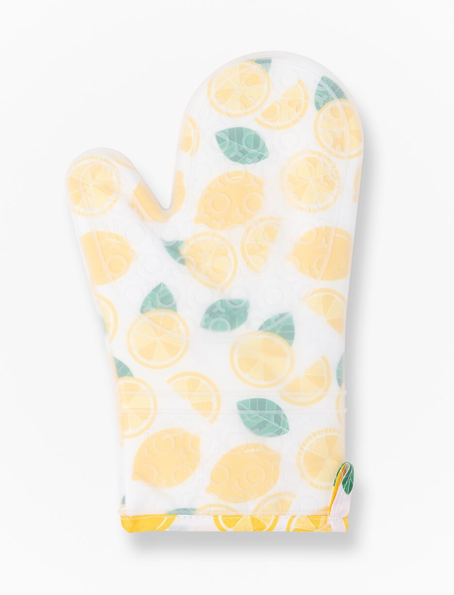 Mitaine de four en silicone à imprimé citron