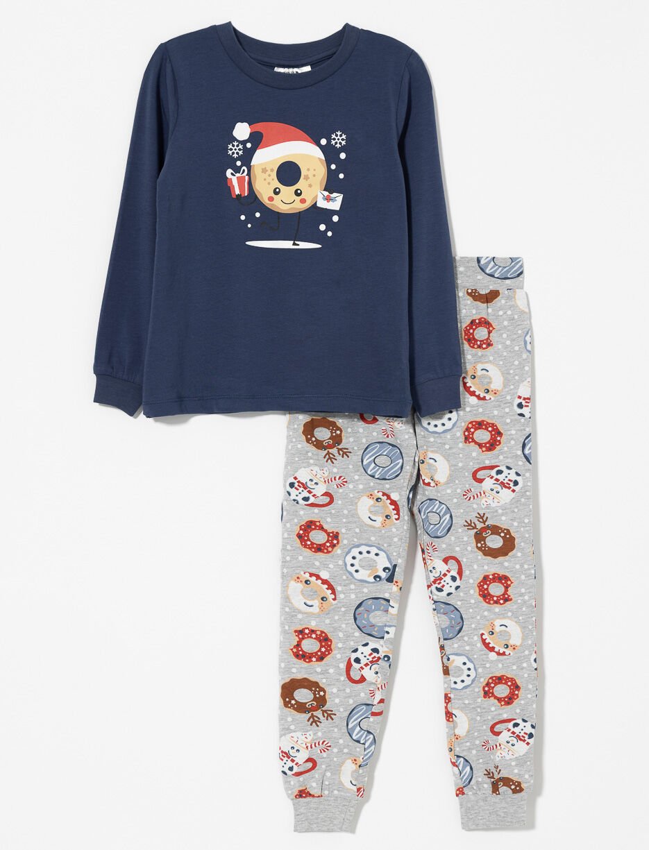 2-piece Christmas Print PJ Set - Little Boy