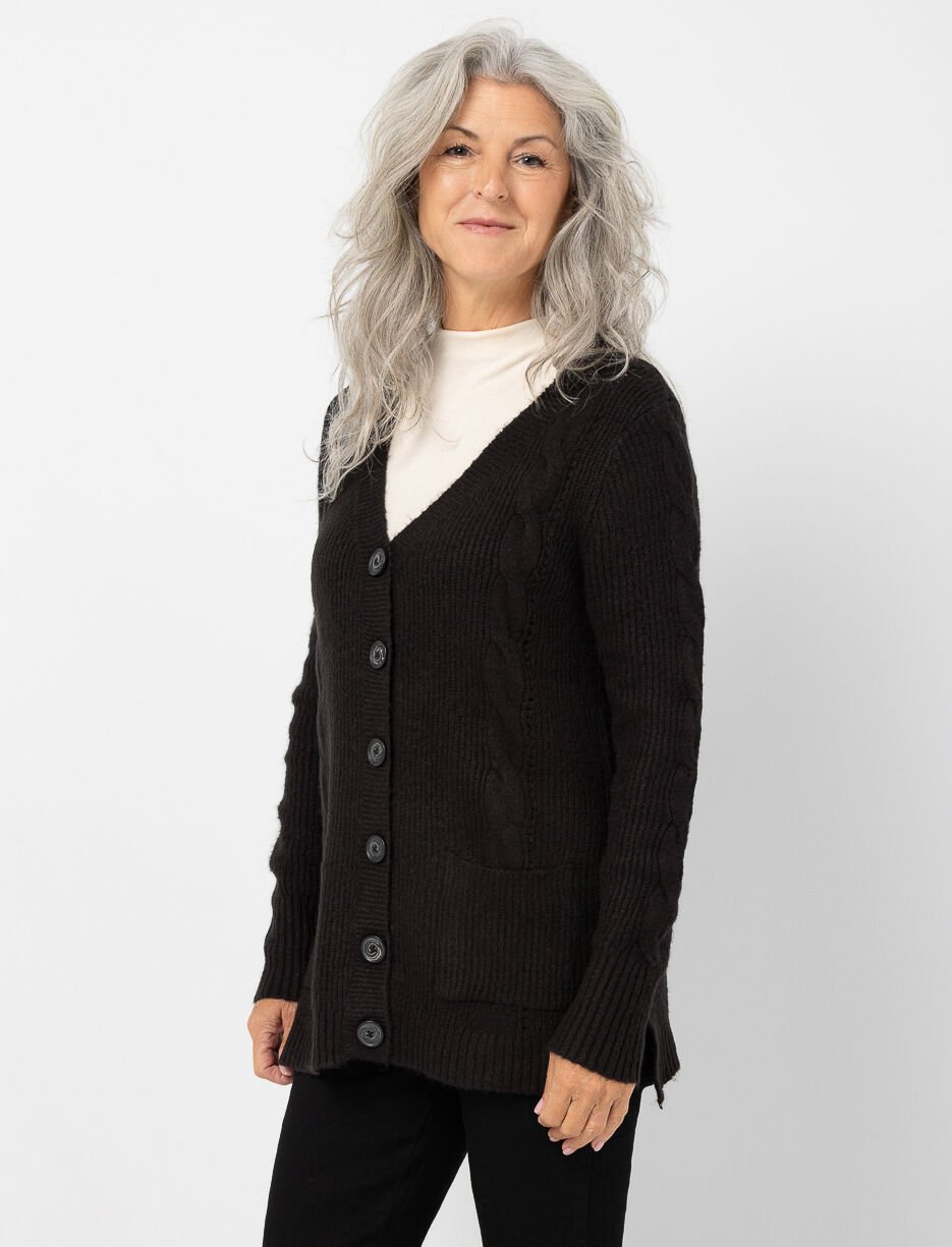 Cardigan en tricot à boutons