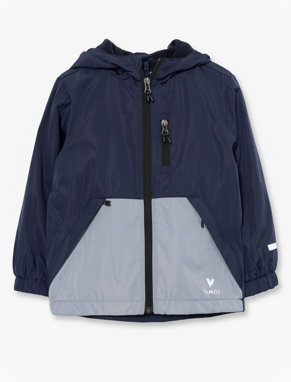 Manteau mi-saison doubl&eacute; en polar - petit gar&ccedil;on