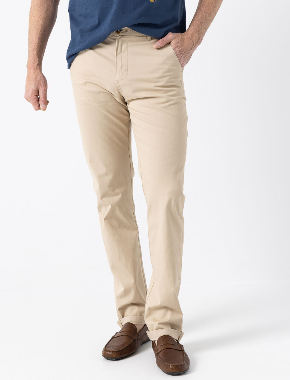 Pantalon droit extensible