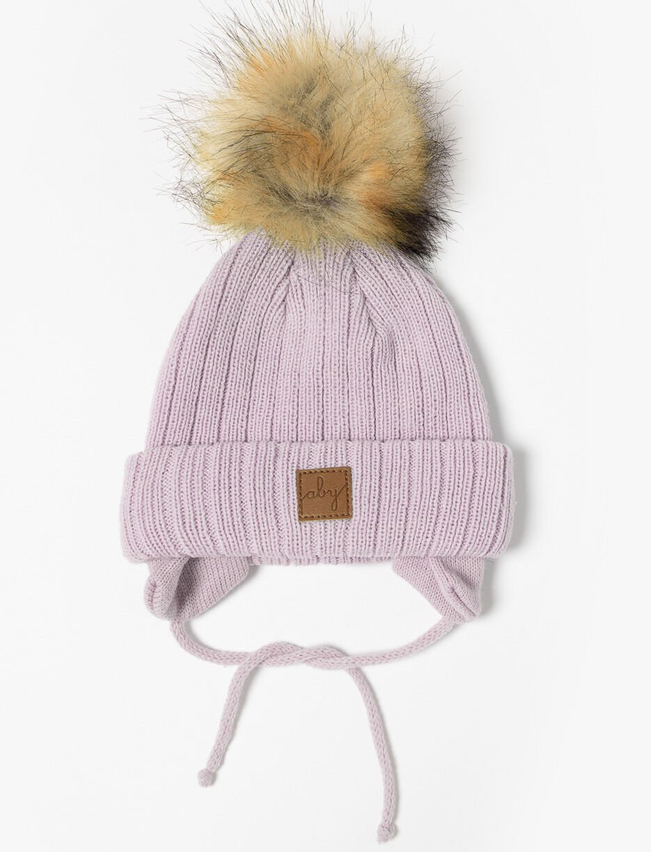 Tuque à pompon et oreilles - bébé