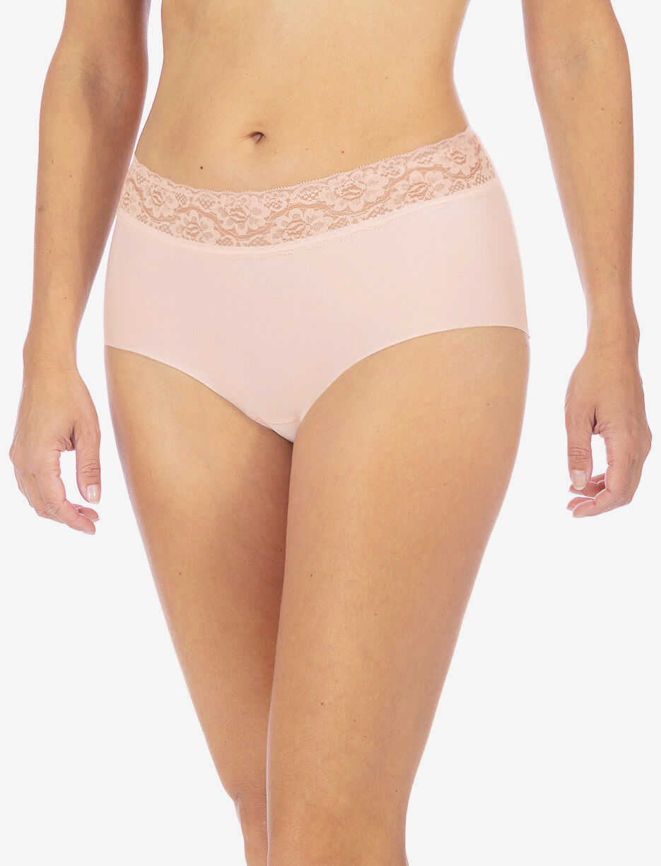 Culotte taille haute avec dentelle