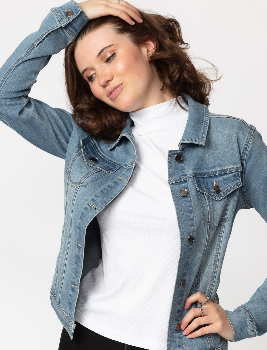 Jean jacket stretch hotsell